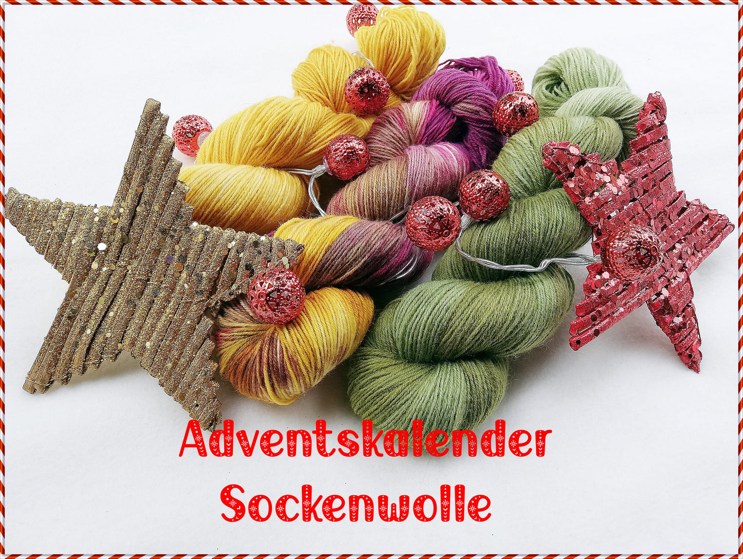 ADVENTSKALENDER 2023 Vorbestellung Sockenwolle 5x100g