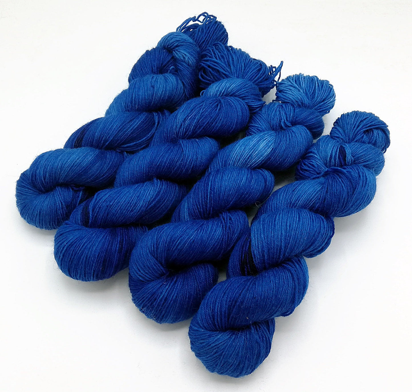 Sockenwolle handgefärbt 75 Wolle, 25 Polyamid 100 g "PEACOCK"