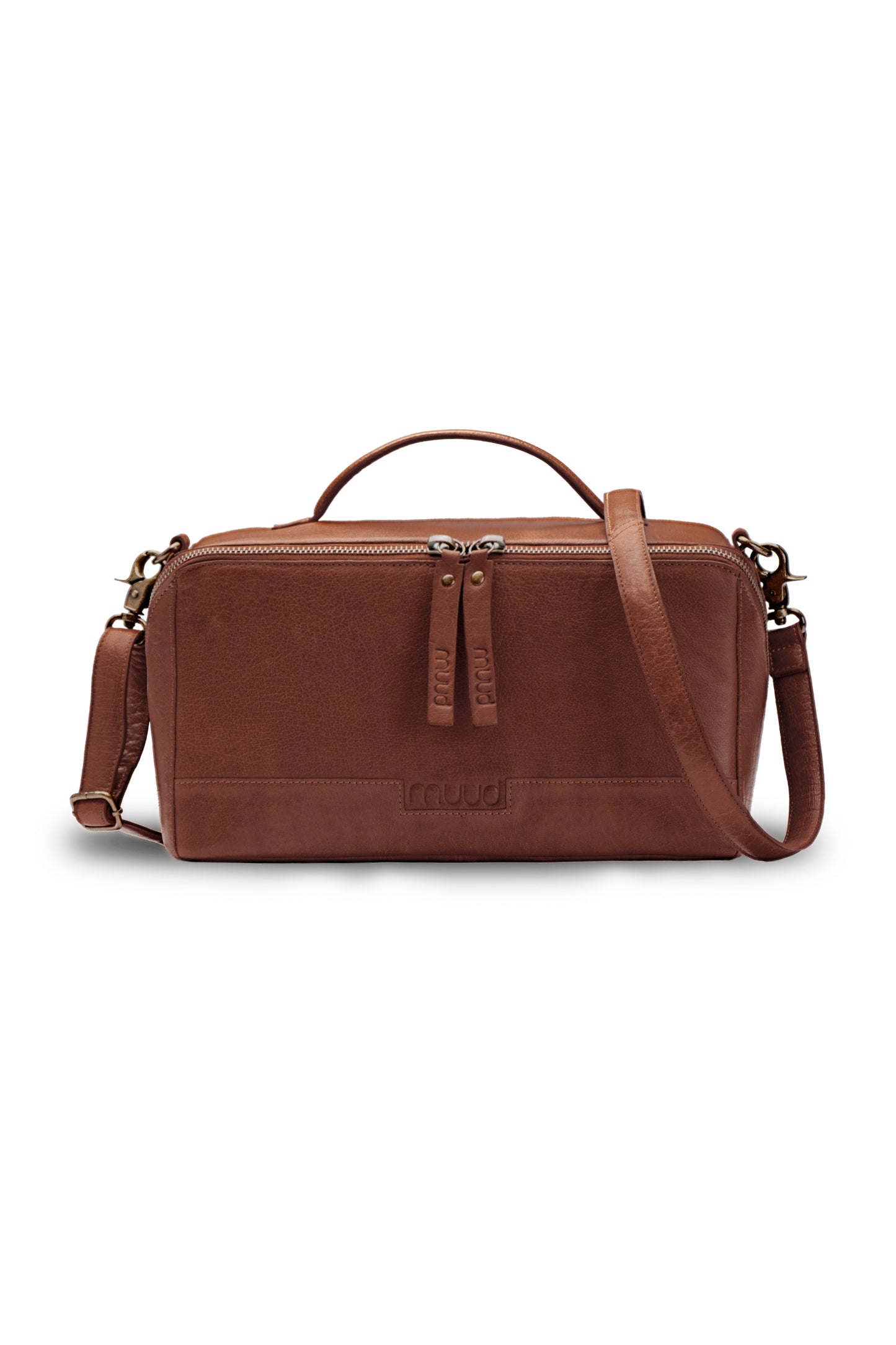 MUUD Cleo Midi – Projekttasche aus Leder | Rich Brown
