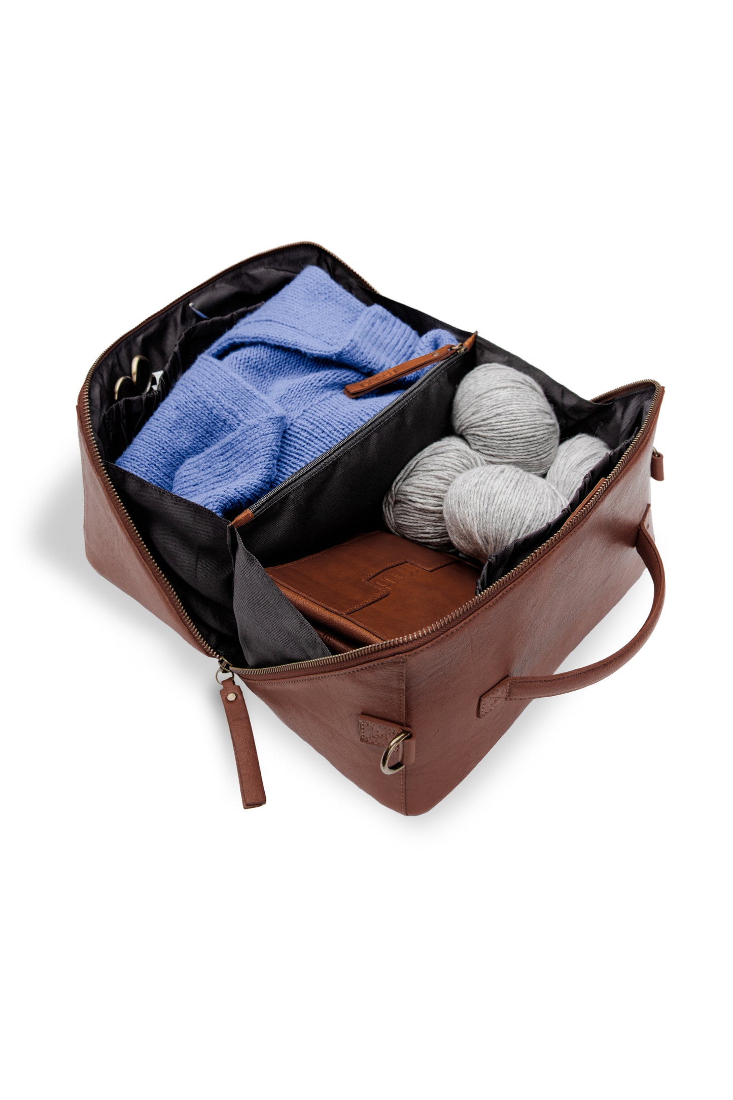 MUUD Cleo Midi – Projekttasche aus Leder | Rich Brown