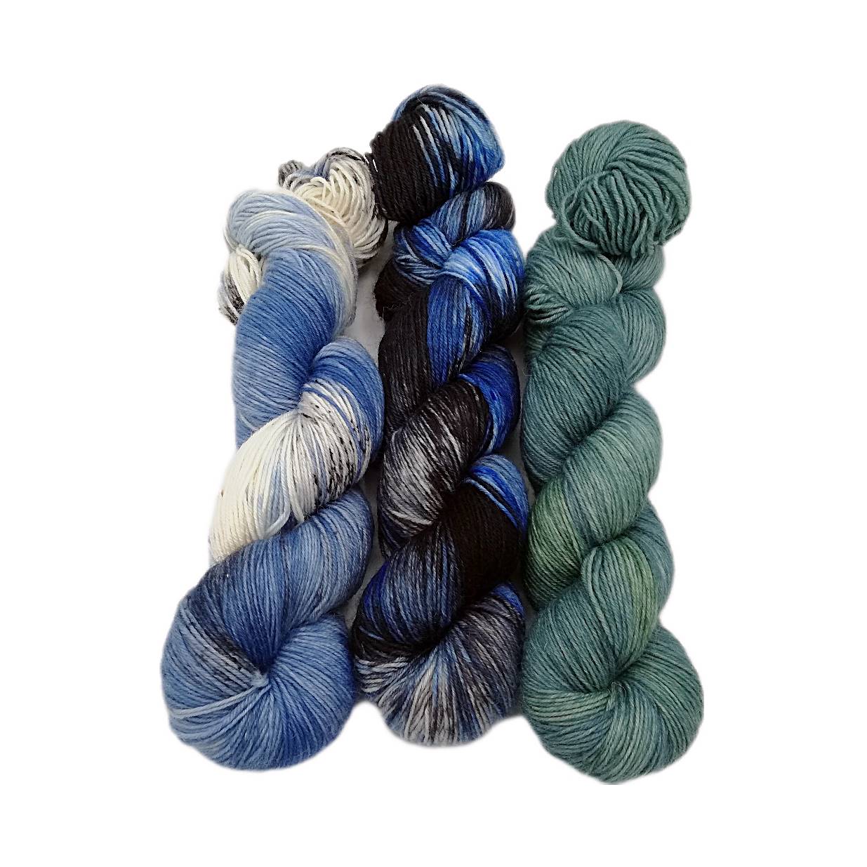 Garn-Set Sockenwolle  3x100g  75  Wolle, 25 Polyamid  #348