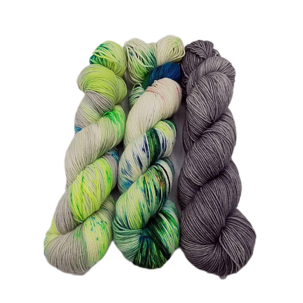 Garn-Set Sockenwolle  3x100g  75  Wolle, 25 Polyamid  #351