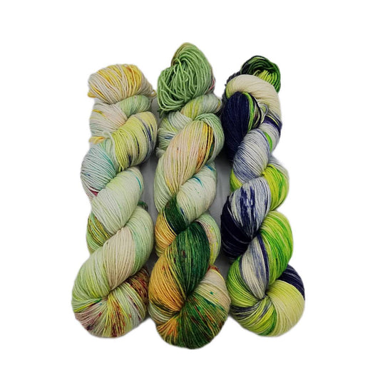 Garn-Set Sockenwolle  3x100g  75  Wolle, 25 Polyamid  #353