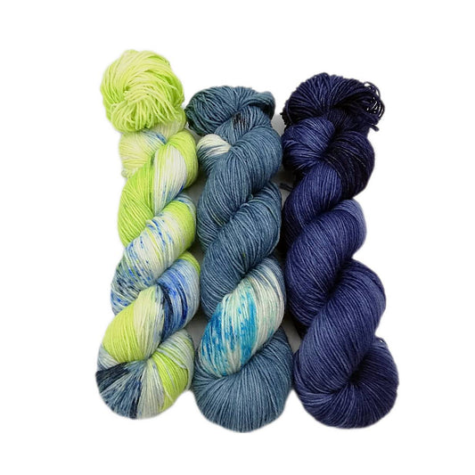 Garn-Set Sockenwolle  3x100g  75  Wolle, 25 Polyamid  #356