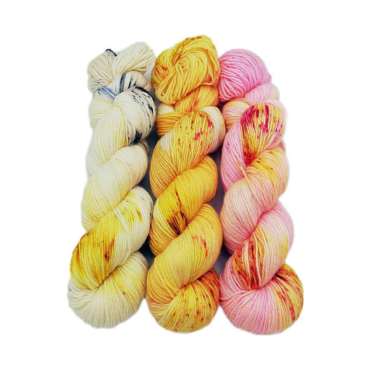 Garn-Set Sockenwolle  3x100g  75  Wolle, 25 Polyamid  #357
