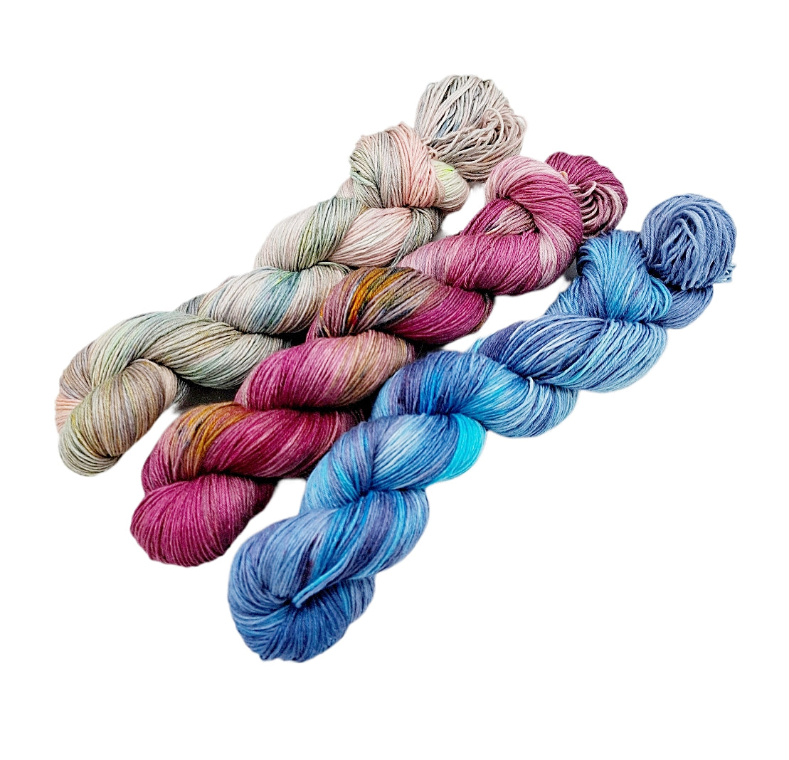 MERINO -SEIDE GARN-SET 3x100g Nr. GS 394