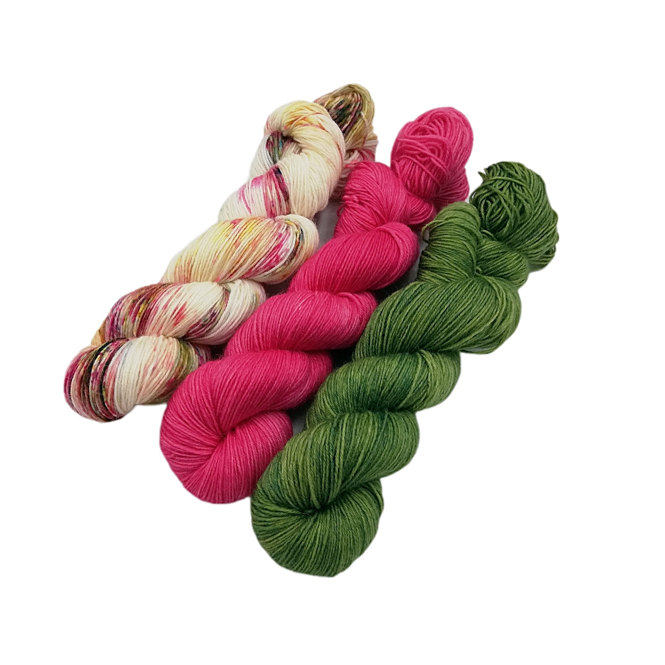 Garn-Set Sockenwolle  3x100g  75  Wolle, 25 Polyamid  WEIHNACHTEN
