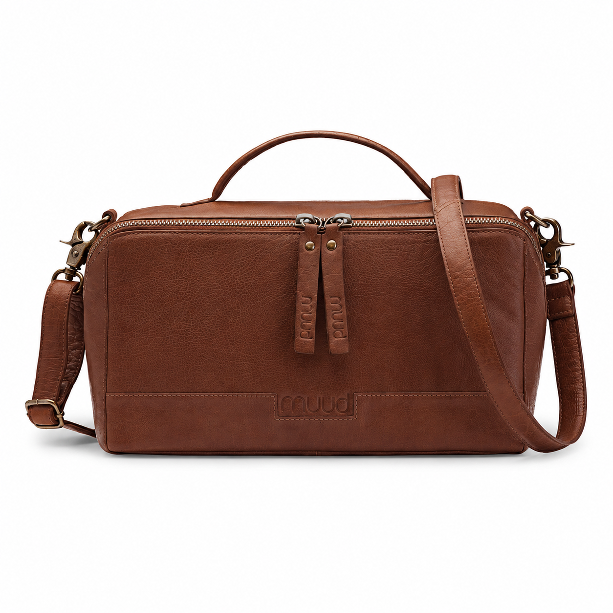 MUUD Cleo Midi – Projekttasche aus Leder | Rich Brown