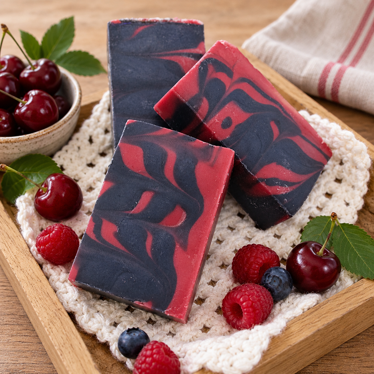 "Cherry Berry"   Alpaka Dusch-& Haarseife