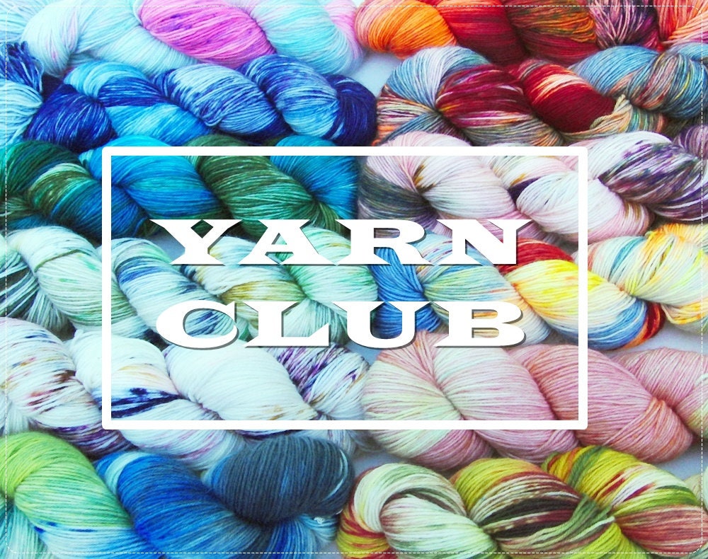YARN CLUB Sockenwolle handgefärbt 75  Wolle, 25 Polyamid 3x 300g Juli-September 2023