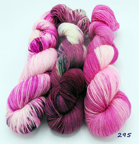 Garn-Set Sockenwolle  3x100g  75  Wolle, 25 Polyamid  #295
