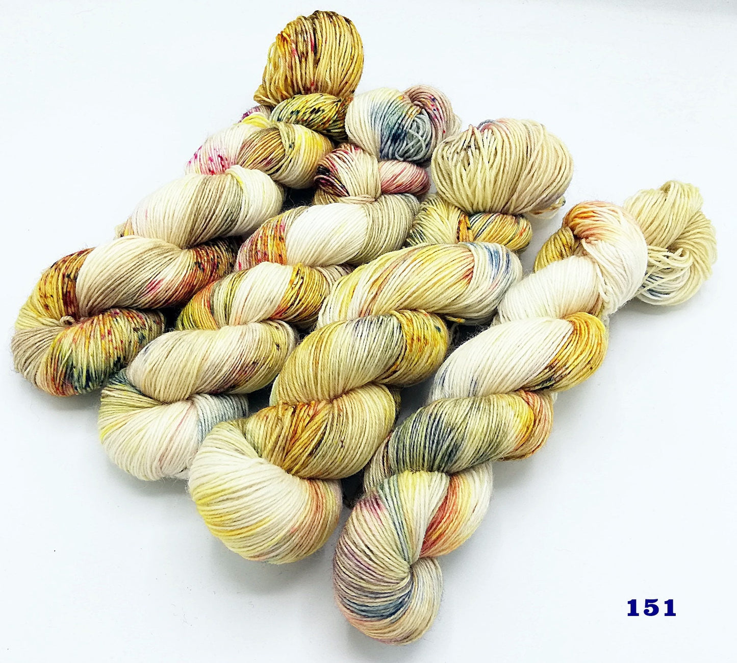 Sockenwolle COZY handgefärbt 75  Wolle, 25 Polyamid 100 g   Nr.151