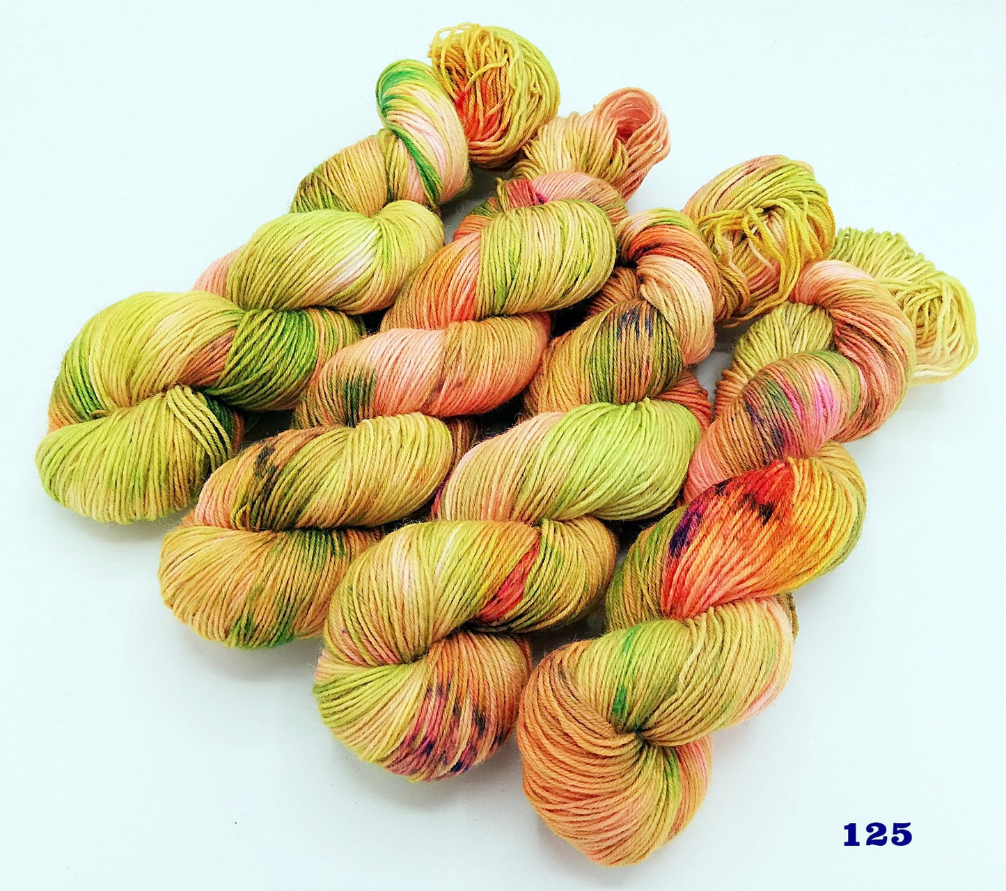 Sockenwolle COZY handgefärbt 75  Wolle, 25 Polyamid 100 g   Nr.125