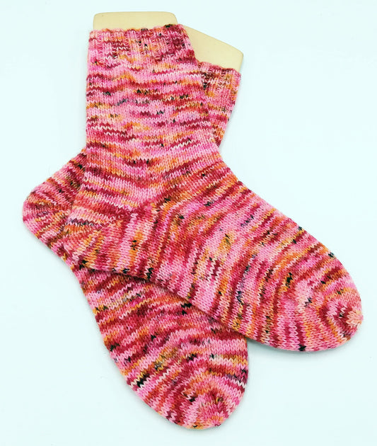 Handgestrickte Socken 38-40 Piratenwolle Unikat Einzelstück Nr. 38
