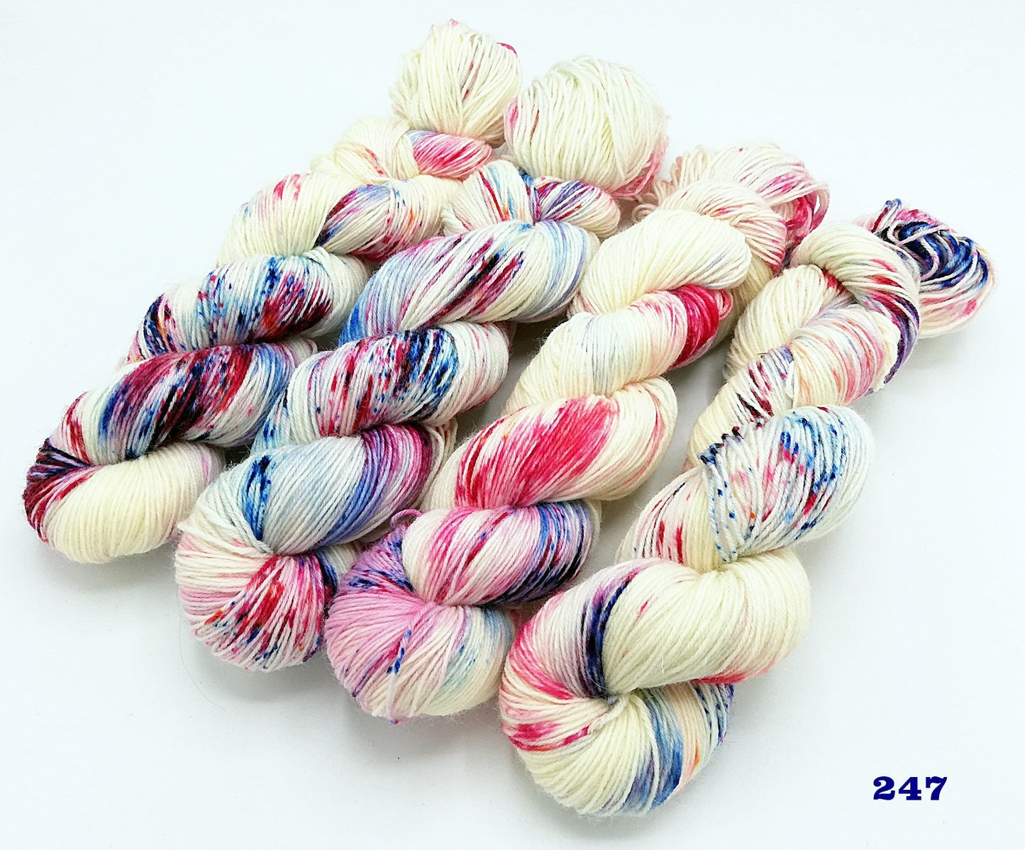 Sockenwolle COZY handgefärbt 75  Wolle, 25 Polyamid 100 g   Nr. 247