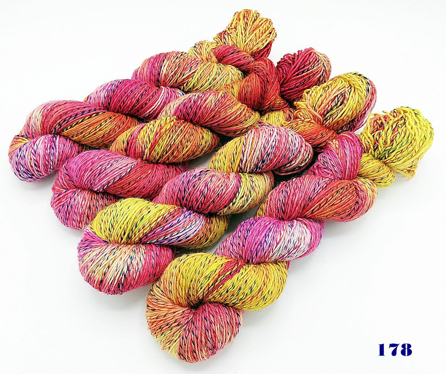 Sockenwolle  TWISTY handgefärbt 75  Wolle, 25 Polyamid 100 g   Nr.178