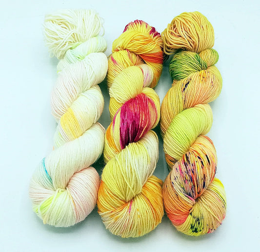 Garn-Set Sockenwolle  3x100g  75  Wolle, 25 Polyamid  #331