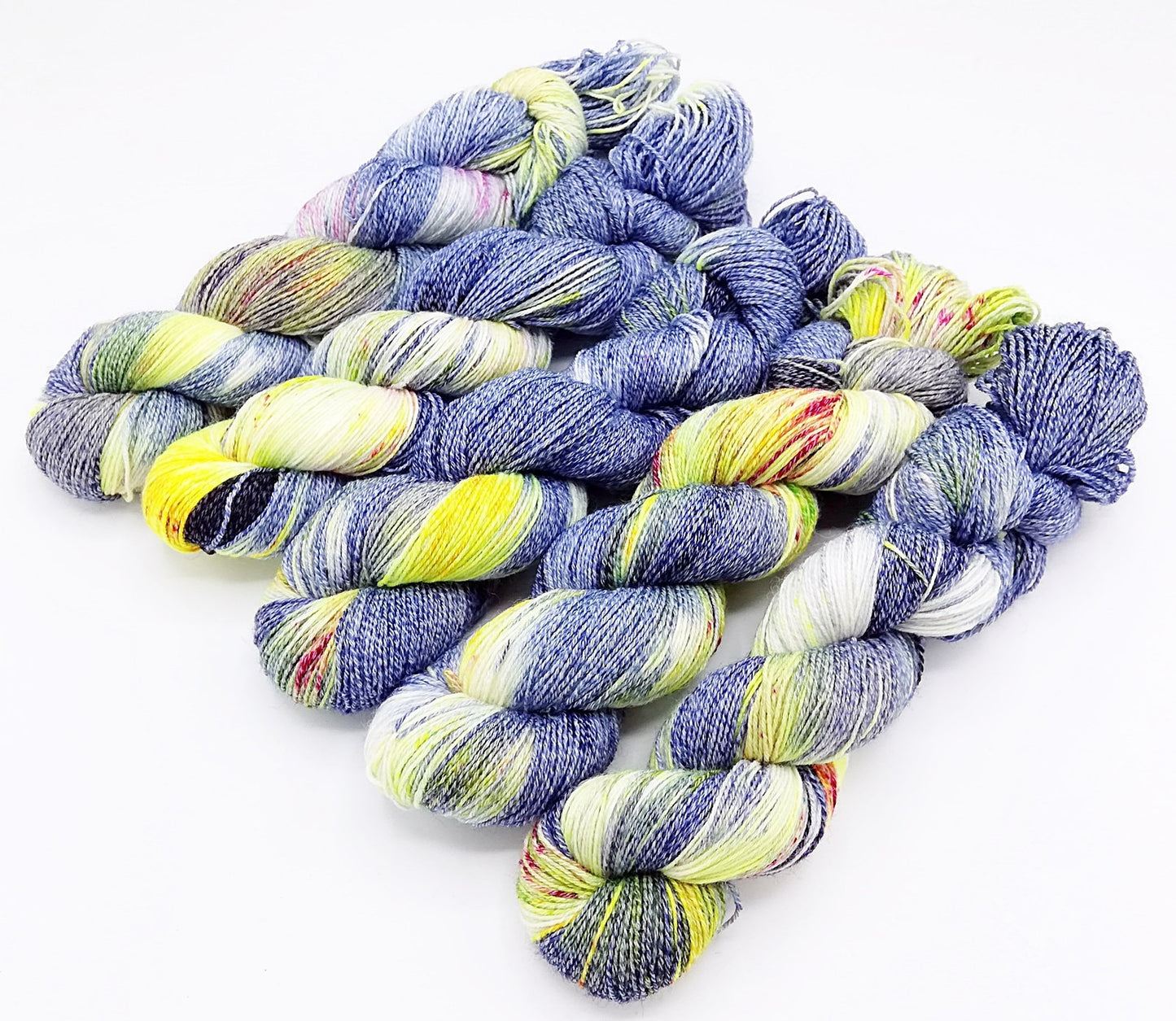 Sockenwolle "Baumwolle" handgefärbt 75  Wolle, 25 Polyamid 100 g Nr.226